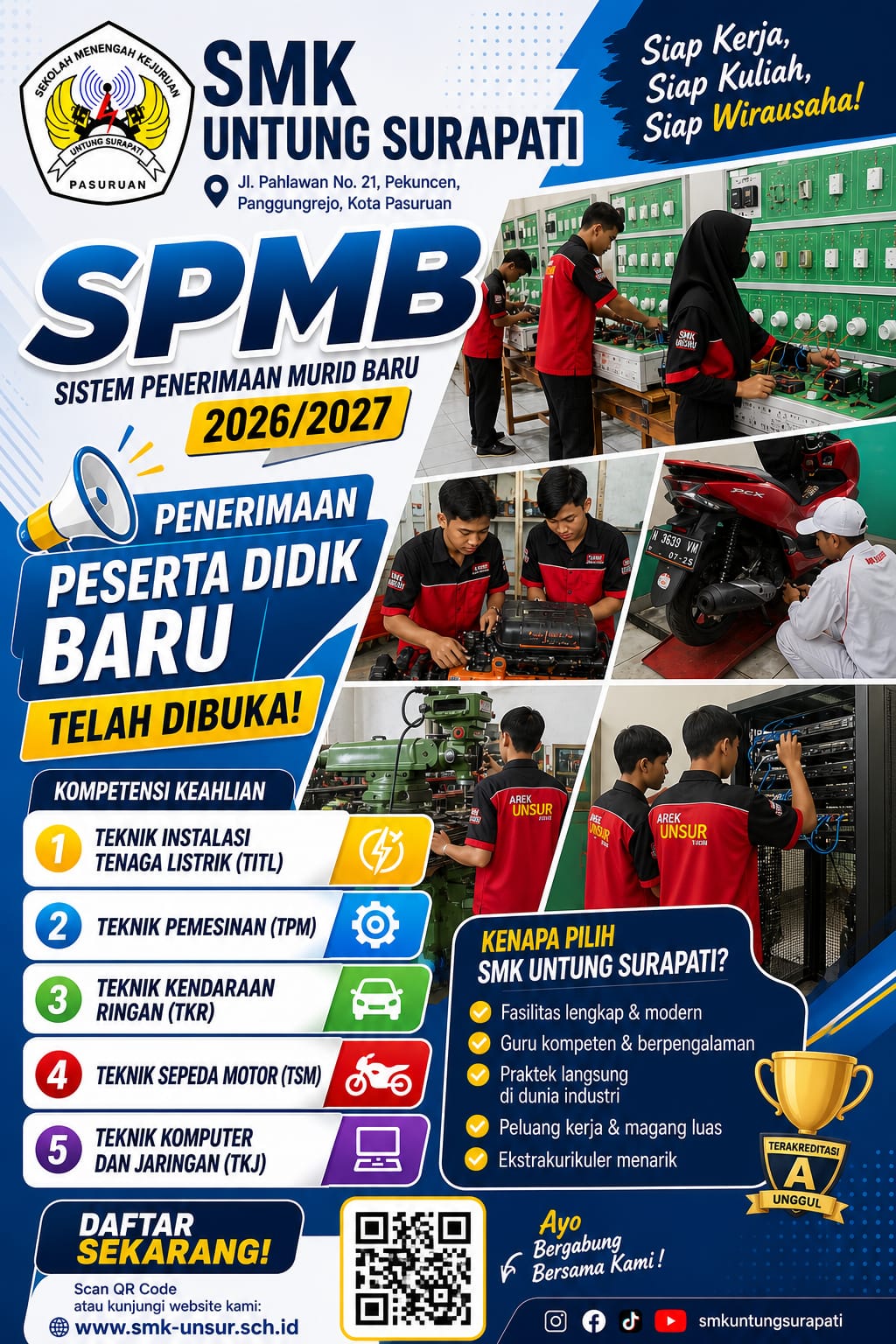 Brosur Pendaftaran SPMB SMK Unsur